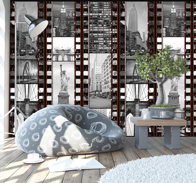 Collage of New York Wallpaper - TenStickers