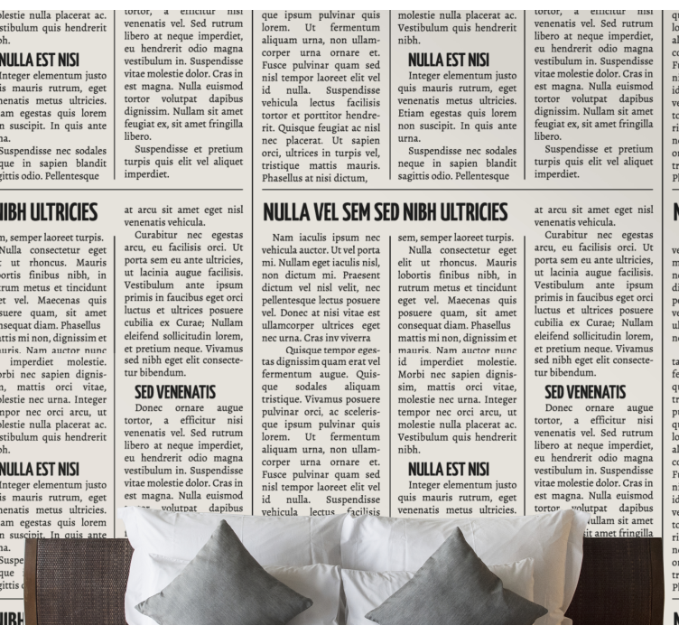 Newspaper design Vintage Wallpaper - TenStickers