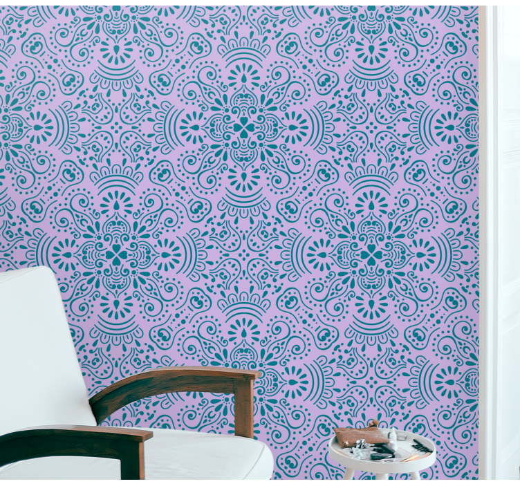 Decorative Sophistication ornamental wallpaper - TenStickers