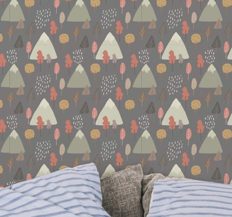 Outdoor Scenery Pattern nature wallpaper - TenStickers