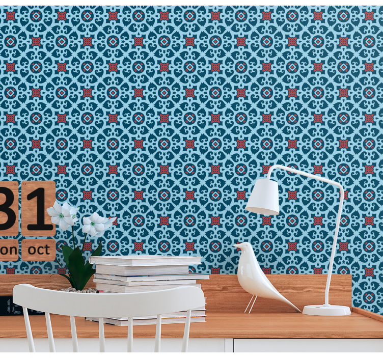 Patterned Tiles tile wallpaper - TenStickers