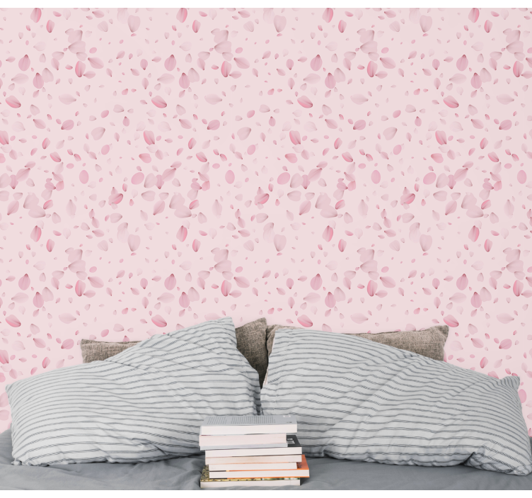 Blush Blossom Flow Pink wallpaper - TenStickers