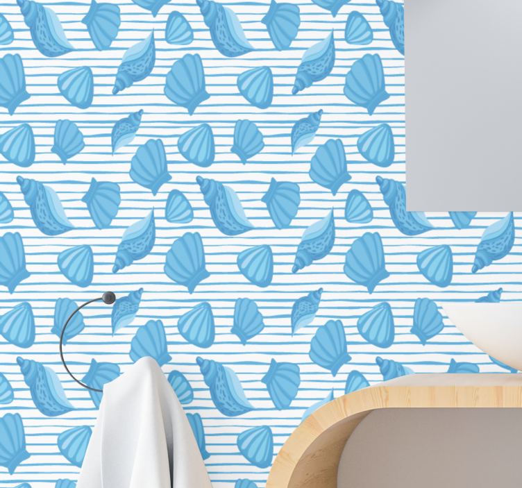 Seashell Patterns nature wallpaper - TenStickers