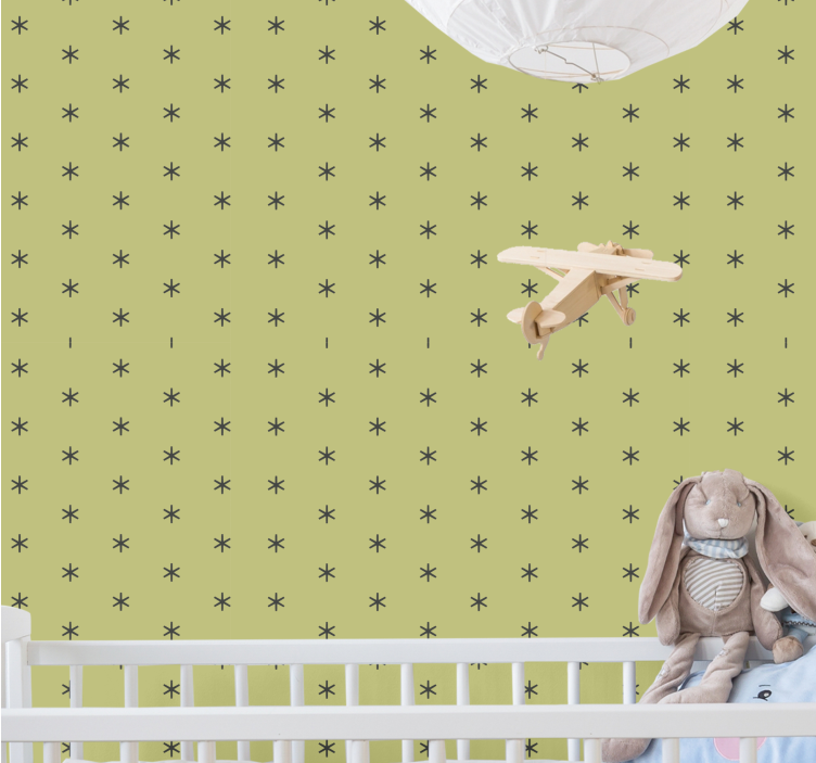 Starry Nursery Ambiance star wallpaper - TenStickers