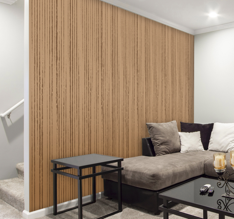 Straight Grain Wood Texture wood effect wallpaper - TenStickers