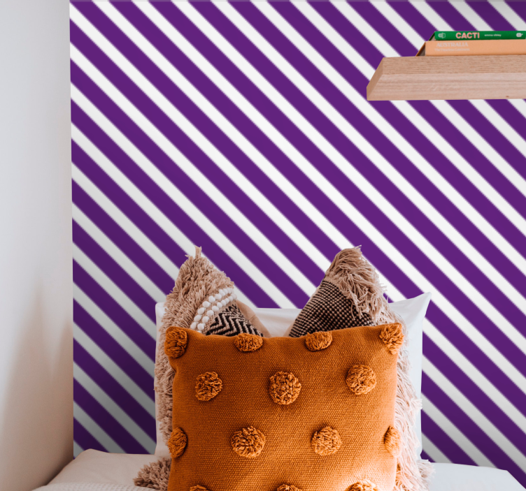 Striped Ambiance horizontal stripes wallpaper - TenStickers