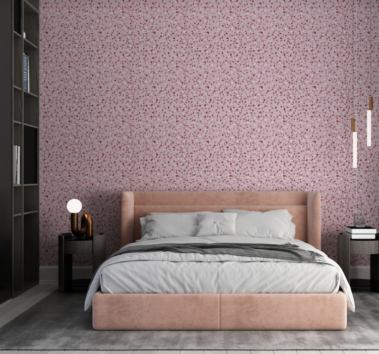 Terrazzo Textured wallpaper polka dots - TenStickers