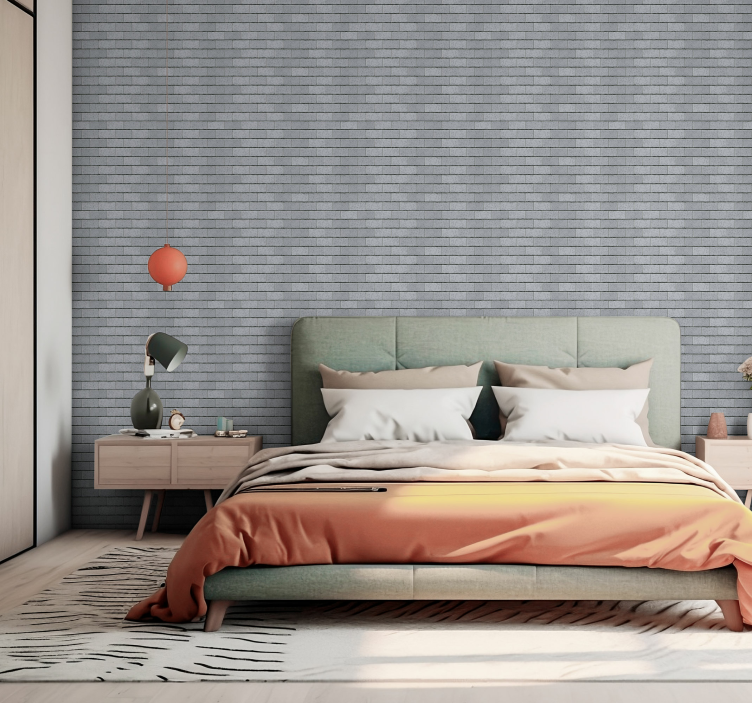 Textured Masonry brick wallpaper - TenStickers