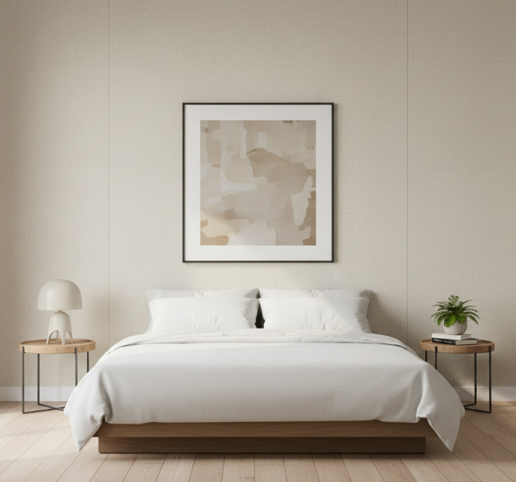 Textured wallpaper in soft fabric design - TenStickers