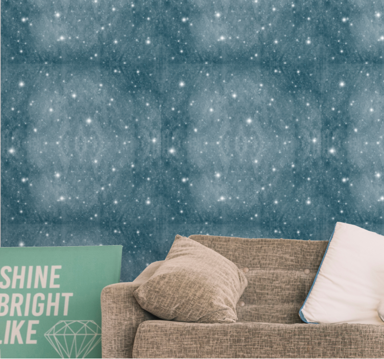 Twinkling Night Sky star wallpaper - TenStickers