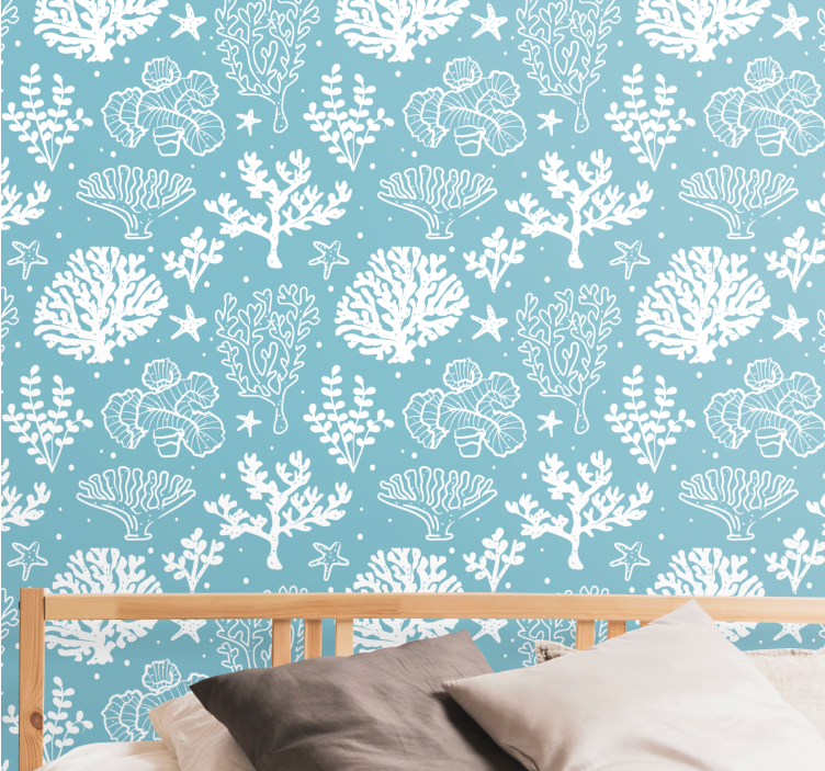 Underwater sea world Bedroom wallpaper - TenStickers