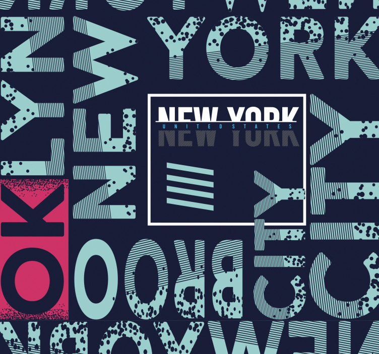 Urban Typography New York wallpaper - TenStickers