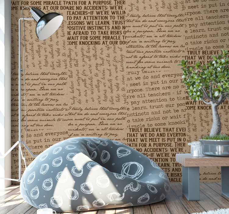What We Believe Letter Wallpaper - TenStickers