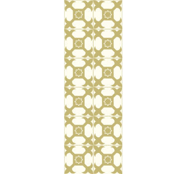 Light mustard yellow tile wallpaper - TenStickers