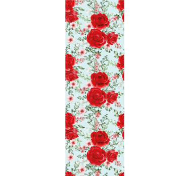 Red Rose Floral flower wallpaper - TenStickers
