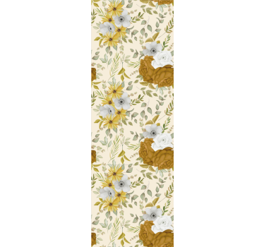 Nesting blooms flower wallpaper - TenStickers