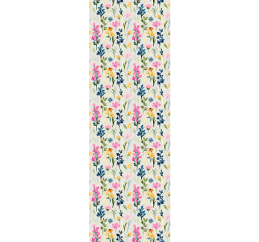 Floral Vivid Display flower wallpaper - TenStickers