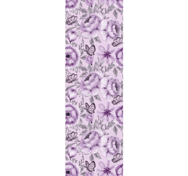 Floral Butterflies Arrangement flower wallpaper - TenStickers