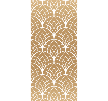 Stylish Leaf Shapes tile wallpaper - TenStickers