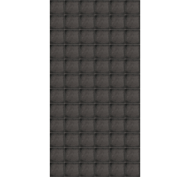 Tile wallpaper black square stone bricks - TenStickers