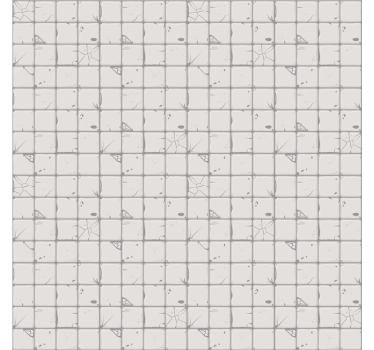 Tile wallpaper light grey aged tiles - TenStickers