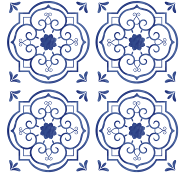 Tile wallpaper classic design - TenStickers