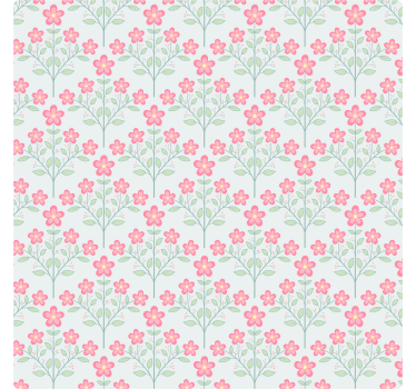 Tile wallpaper floral small tile - TenStickers