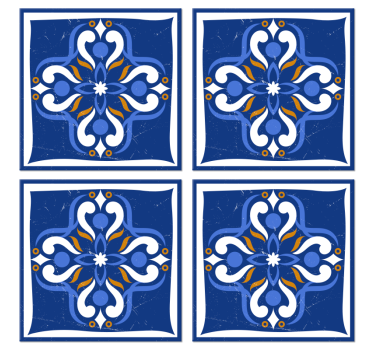 Tile wallpaper classic mediterranean design - TenStickers
