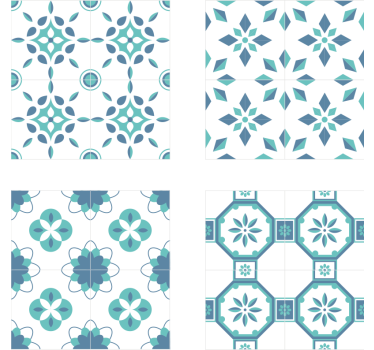 Tile wallpaper elegant tiles - TenStickers