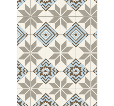 Tile wallpaper blue star tiles - TenStickers