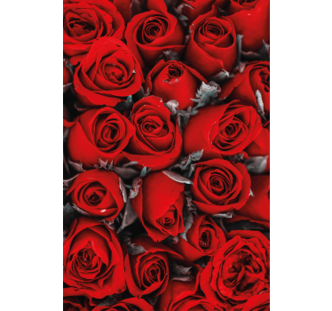 Flower wallpaper red roses romance - TenStickers