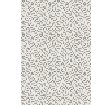 Flower wallpaper with art deco illusion design - TenStickers