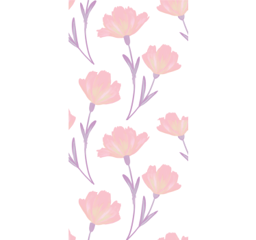 Flower wallpaper soft bloom design - TenStickers