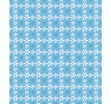 Flower wallpaper white daisy flowers design - TenStickers