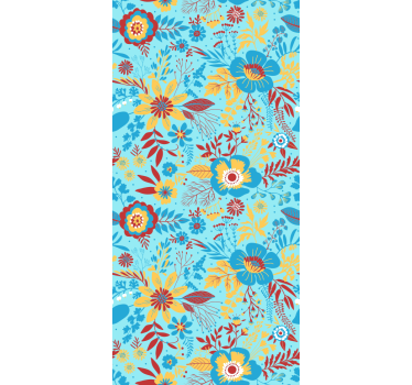 Flower wallpaper spring blooms - TenStickers