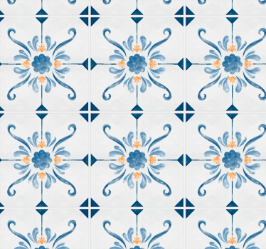 Tile Effect Wallpaper - TenStickers