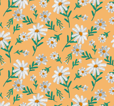 Nature Wallpaper Daisy Flower Yellow Background - TenStickers