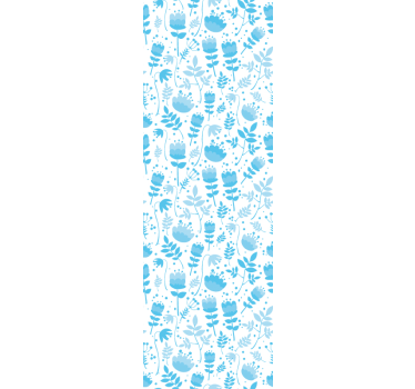 Floral Silhouette Patterns flower wallpaper - TenStickers