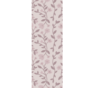 Elegant Floral Silhouettes flower wallpaper - TenStickers