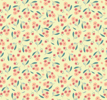 Floral Simplicity flower wallpaper - TenStickers