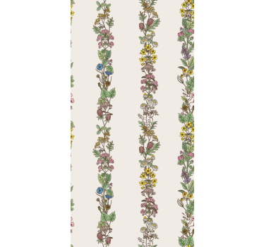 Various beautiful flowers Toilet Wallpaper - TenStickers