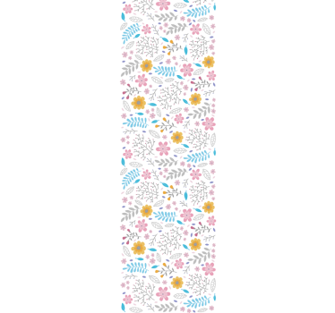Floral Botanical Burst flower wallpaper - TenStickers