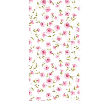 Floral Vine Motif flower wallpaper - TenStickers