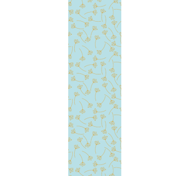 Botanical Line Art flower wallpaper - TenStickers