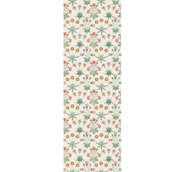 Floral Motif Repeat flower wallpaper - TenStickers