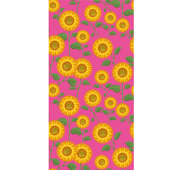 Vibrant Sunflower Display flower wallpaper - TenStickers