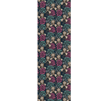Elegant Floral Tapestry flower wallpaper - TenStickers