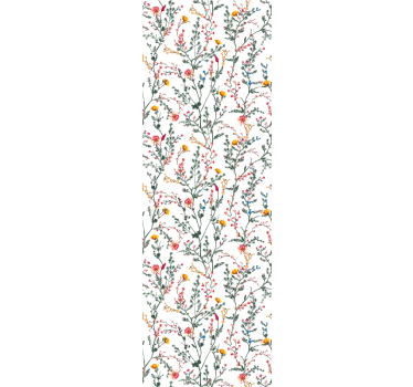 Floral Botanical Spread flower wallpaper - TenStickers