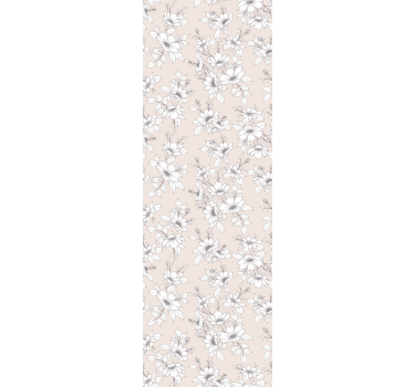 Elegant beige composition flower wallpaper - TenStickers
