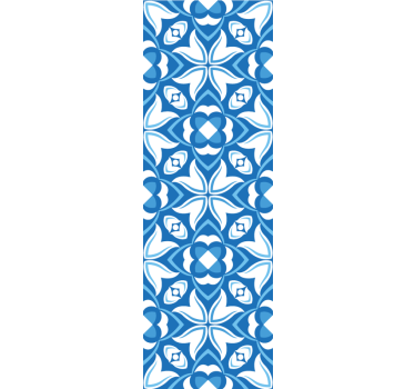 Elegant Blue Patterns tile wallpaper - TenStickers